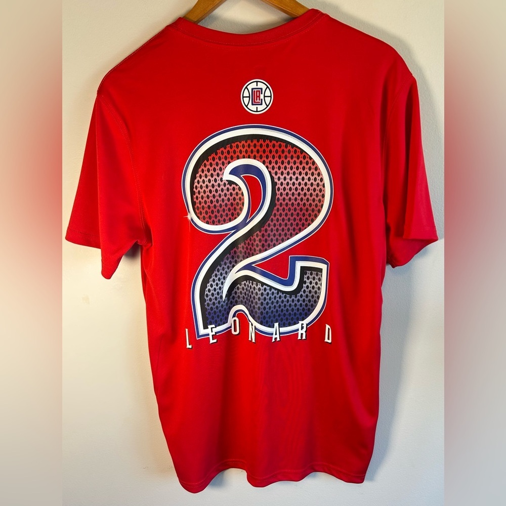 LA Clippers NBA Kawhi Leonard Men’s T-shirt Red Ultra Game Size M Like New